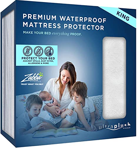 Amazon Com Comficlouds Cooling Mattress Protector 100 Hypoallergenic Waterproof Mattress Pad Cover Bamboo Terry Top Fitted 8 21 Deep Pocket Breathable Noiseless Vinyl Free California King Home Kitchen