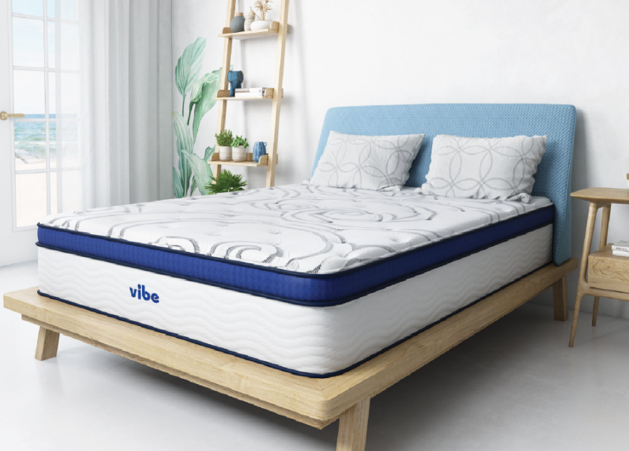 Vibe Heather Grey Memory Foam Vs. Vibe Quilted Hybrid